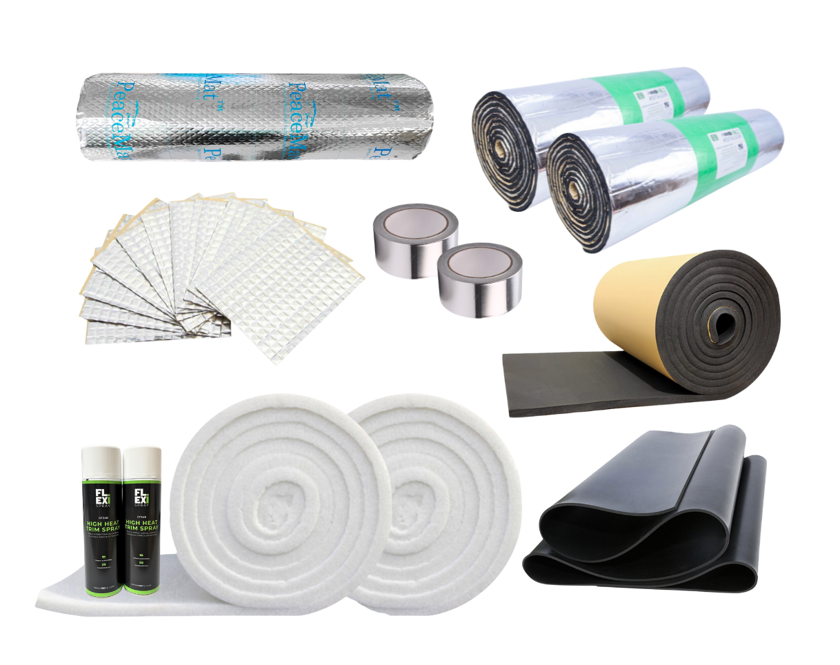 Car Insulation UK GlassMAT HTX Heat Shield – 1m X 3m, 10mm Thick, Self-Adhesive, Flame Retardant