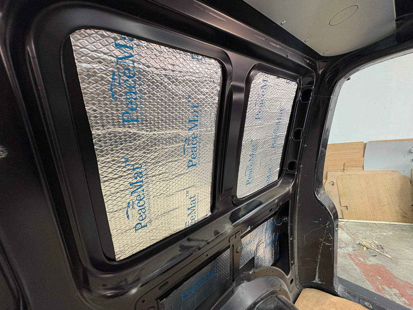 PeaceMAT XR Car, Van Sound Deadening Butyl Adhesive Sheets, Black 2mm Mats - Car Insulation UK