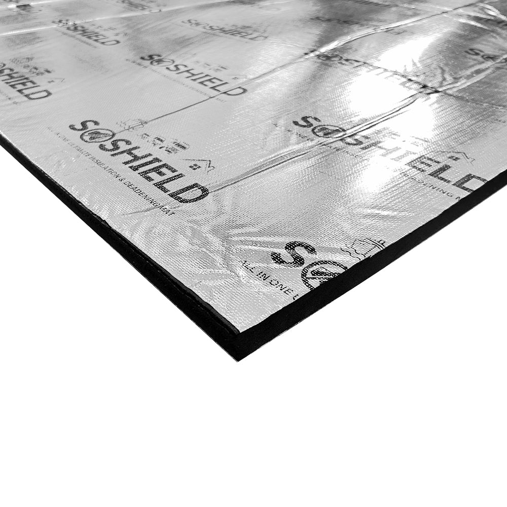 10mm Adhesive Back Van Insulation, SOShield All in One Soundproofing Mat, 2m x 1m (2m²)