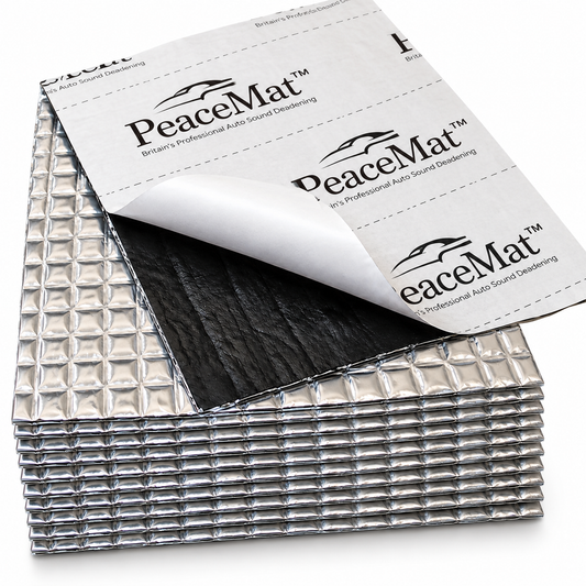 Van Sound Deadening Sheets - PeaceMAT™ XR Butyl Soundproofing Pads 2mm (12 Sheets)