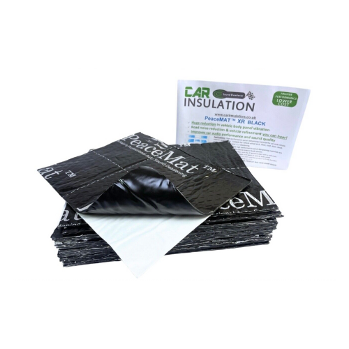 2mm PeaceMAT XR Car, Van Sound Deadening Butyl Adhesive Sheets, Black Mats