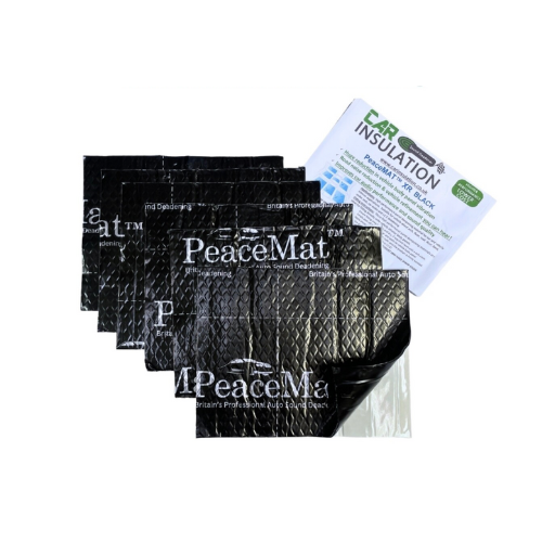 2mm PeaceMAT XR Car, Van Sound Deadening Butyl Adhesive Sheets, Black Mats