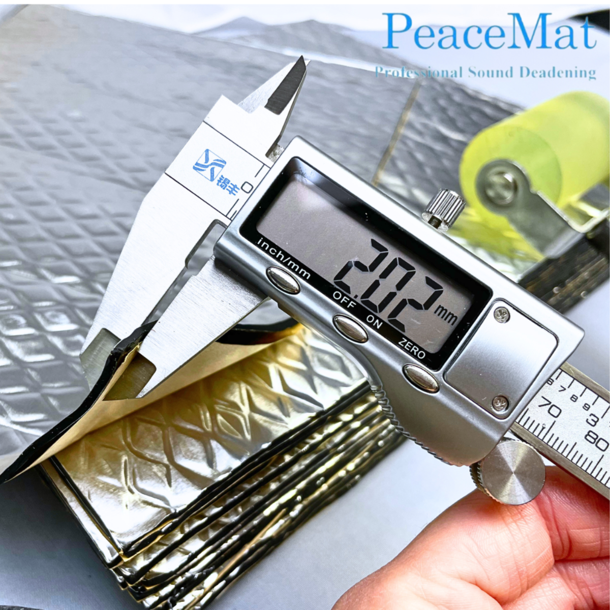 2mm Camper Van Noise Dampening Mat, PeaceMAT XR, 4m Roll in Silver