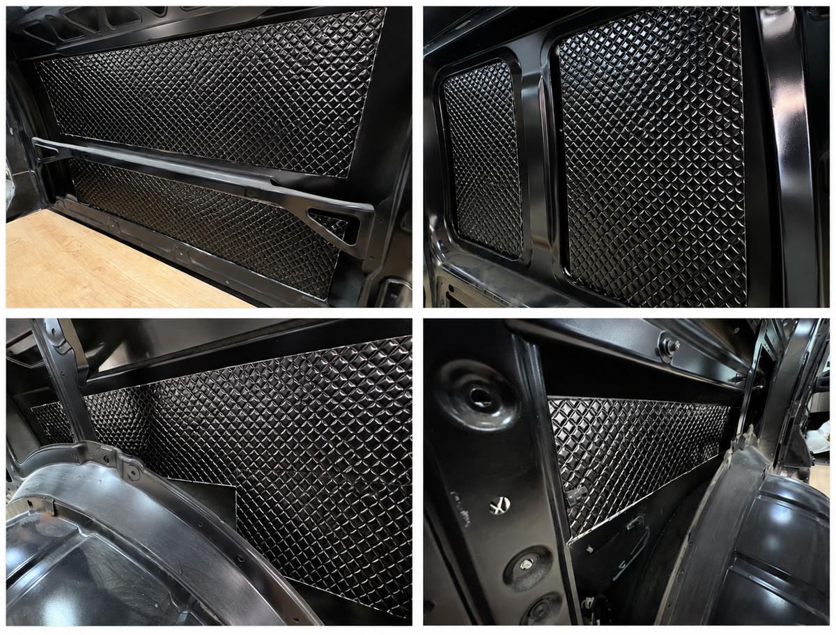 2mm Car Sound Deadening Mat - Black Butyl Soundproofing Sheets for Doors, Floor & Van (PeaceMAT XR)