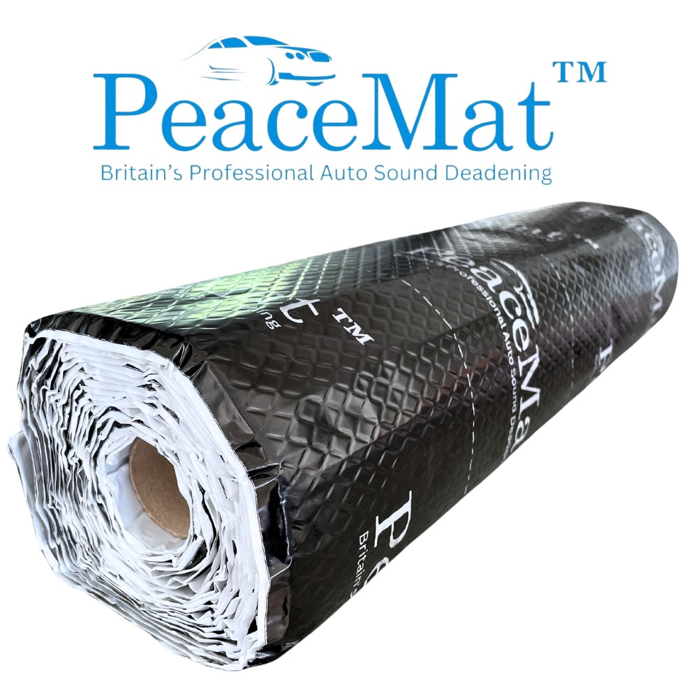 Sound Deadening Butyl Mat 2mm PeaceMAT XR for Car & Campervan, Black - Car Insulation UK