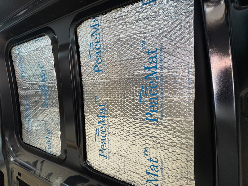 PeaceMAT XR Car, Van Sound Deadening Butyl Adhesive Sheets, Black 2mm Mats - Car Insulation UK