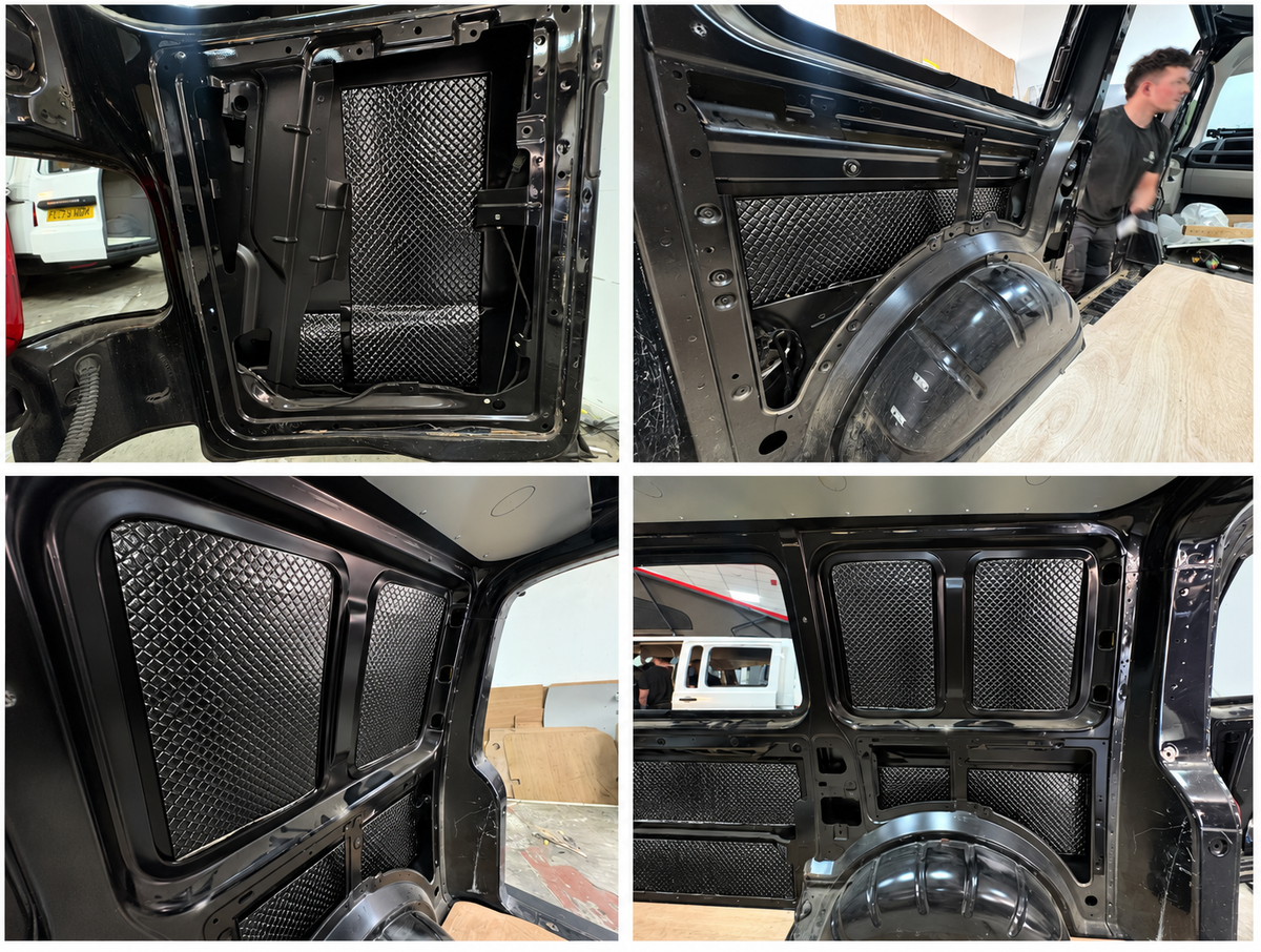 2mm Car Sound Deadening Mat - Black Butyl Soundproofing Sheets for Doors, Floor & Van (PeaceMAT XR)