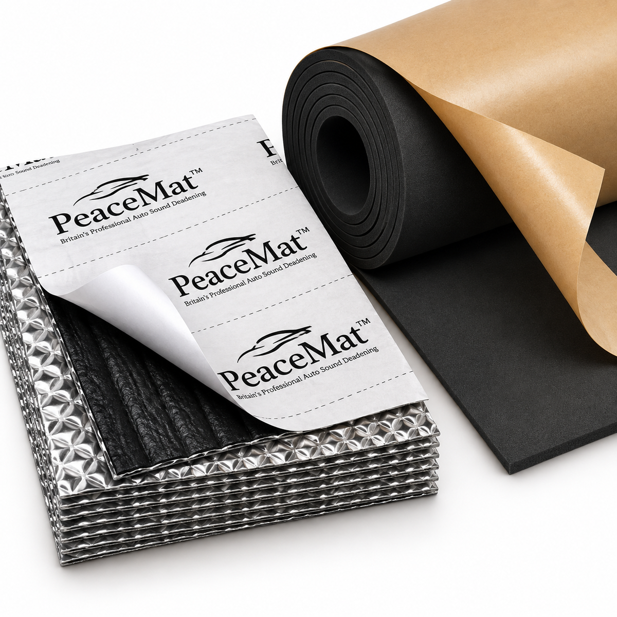 Car & Van Sound Deadening Insulation Kit - PeaceMAT XR 2mm + 3mm Closed Cell Foam