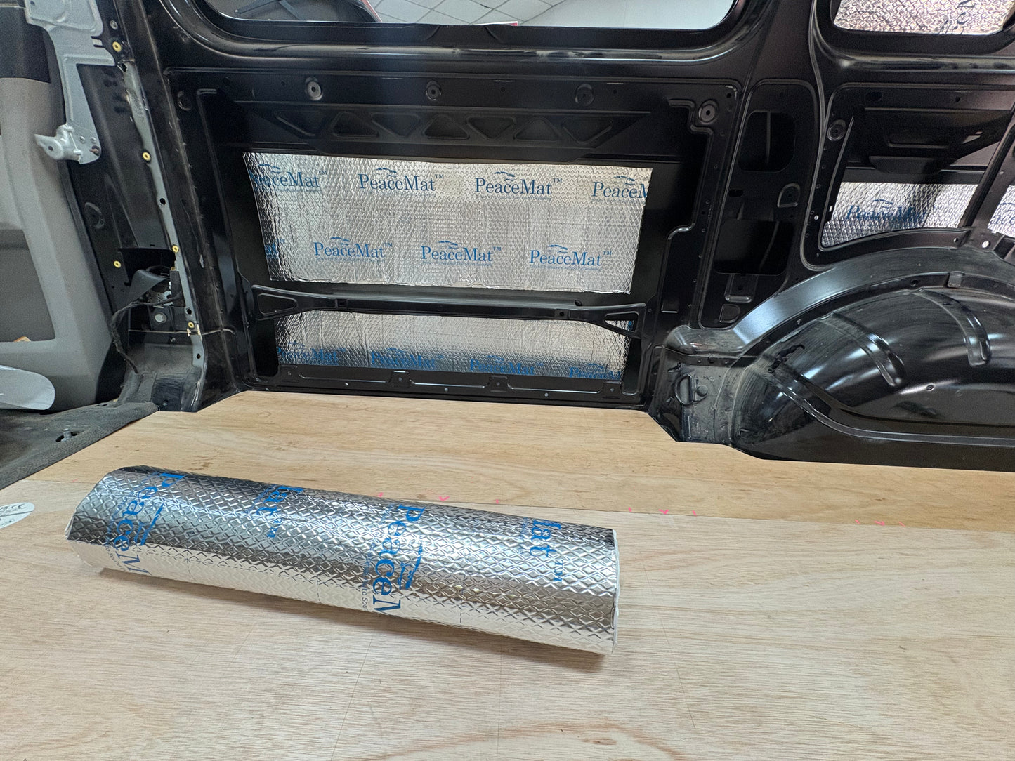 PeaceMAT XR Car, Van Sound Deadening Butyl Adhesive Sheets, Black 2mm Mats - Car Insulation UK