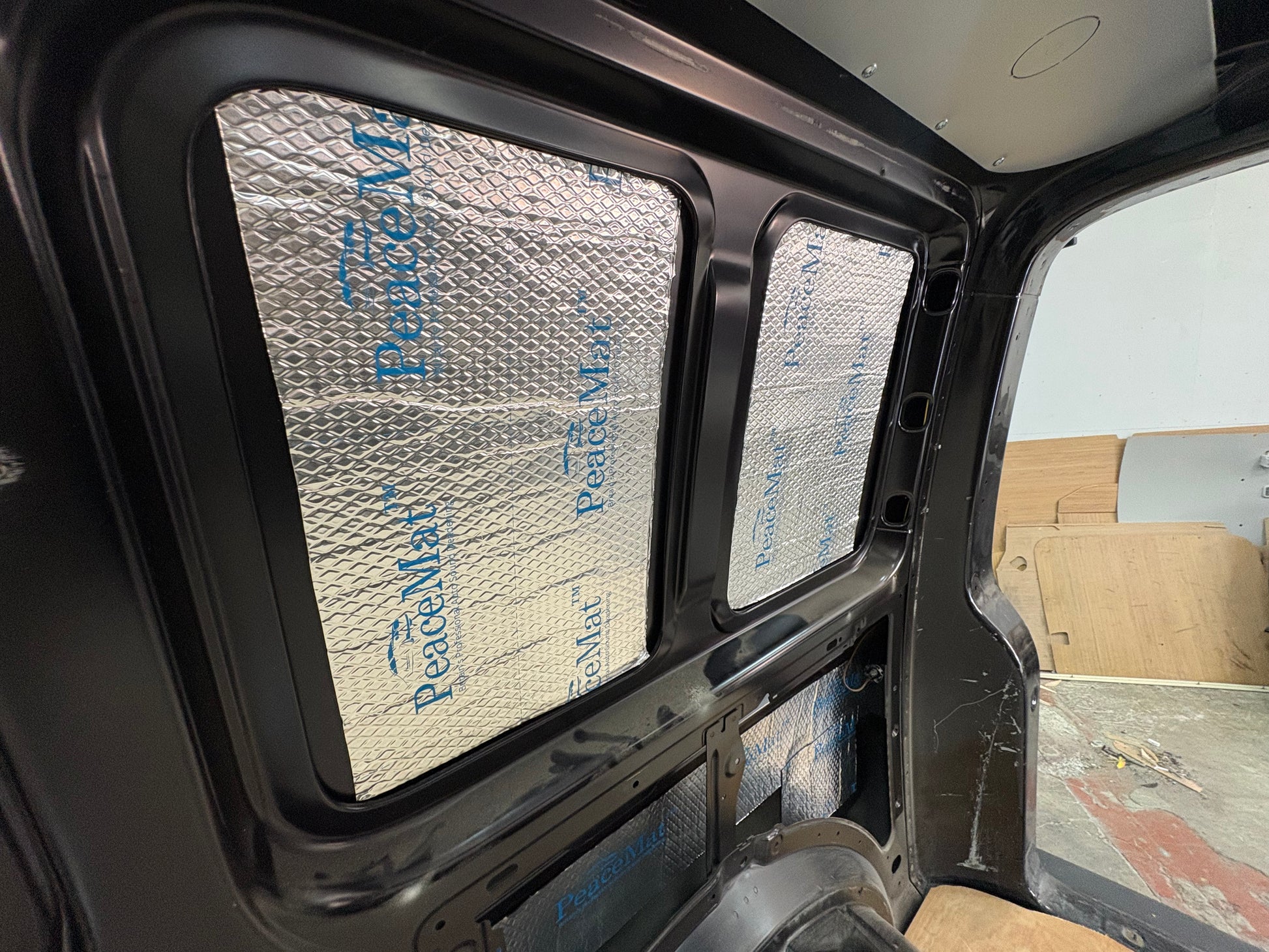 PeaceMAT XR Car, Van Sound Deadening Butyl Adhesive Sheets, Black 2mm Mats - Car Insulation UK