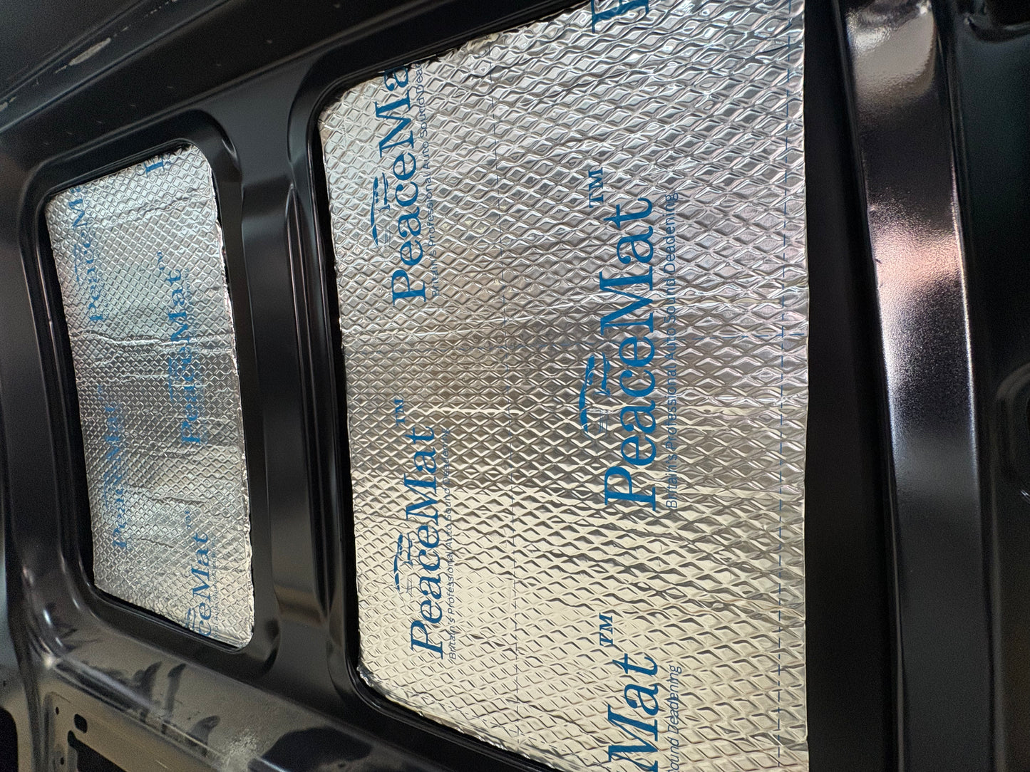 PeaceMAT XR Car, Van Sound Deadening Butyl Adhesive Sheets, Black 2mm Mats - Car Insulation UK