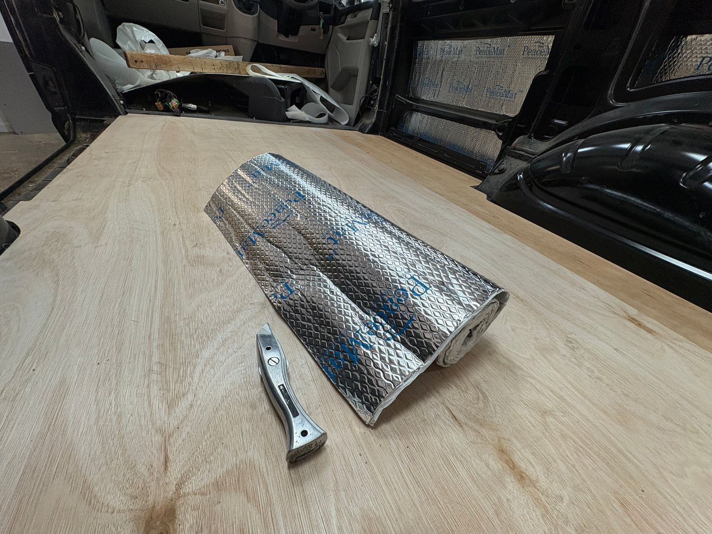 PeaceMAT XR Car, Van Sound Deadening Butyl Adhesive Sheets, Black 2mm Mats - Car Insulation UK