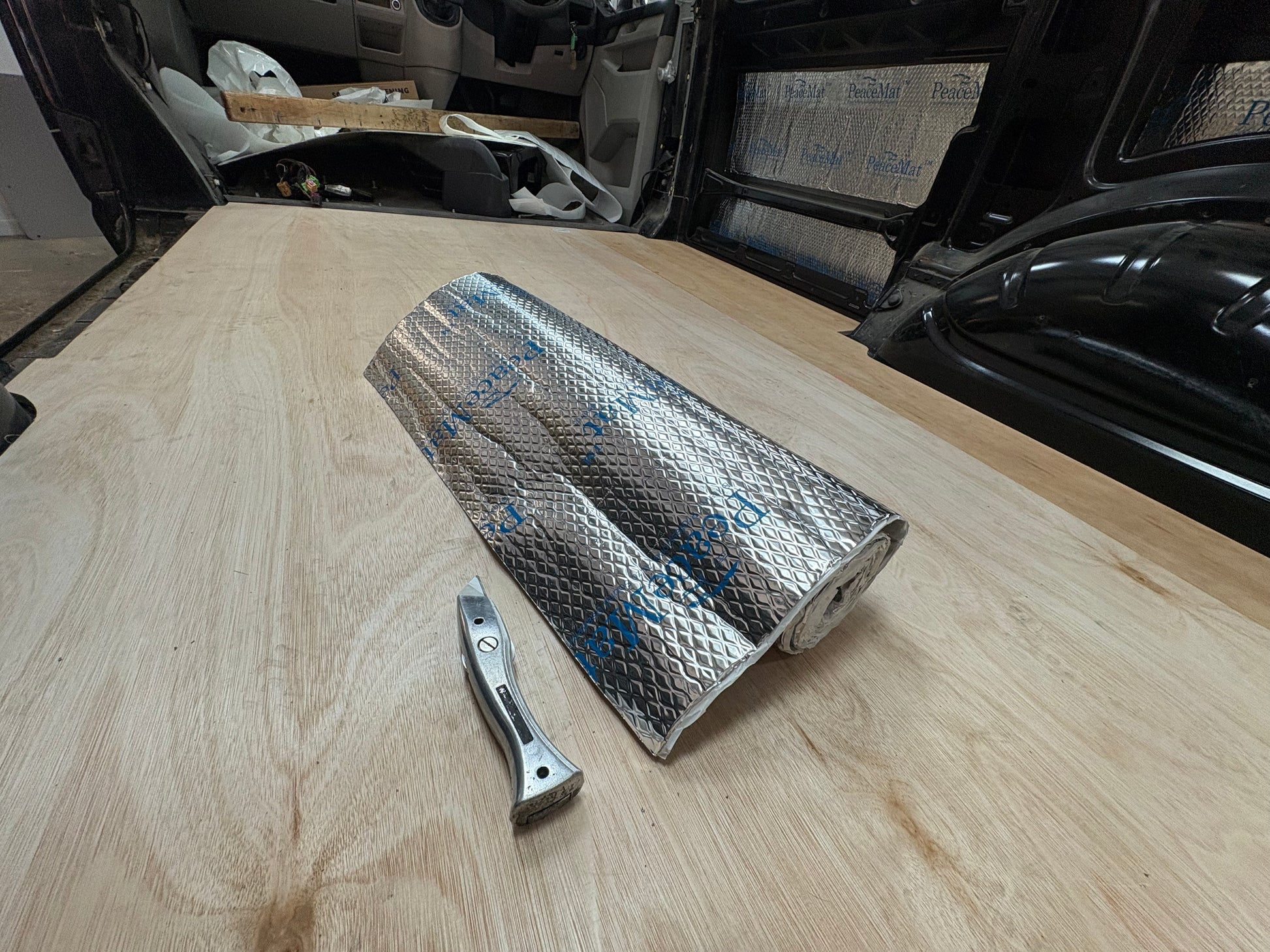 PeaceMAT XR Car, Van Sound Deadening Butyl Adhesive Sheets, Black 2mm Mats - Car Insulation UK