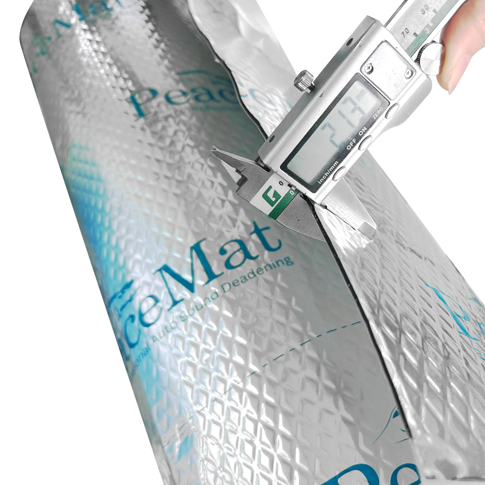 2mm Sound Deadening Butyl Mat PeaceMAT XR for Car & Campervan, Silver