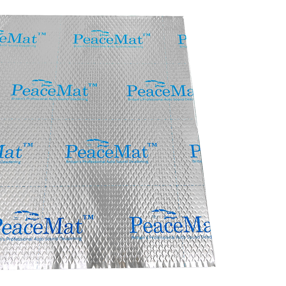 2mm Sound Deadening Butyl Mat PeaceMAT XR for Car & Campervan, Silver