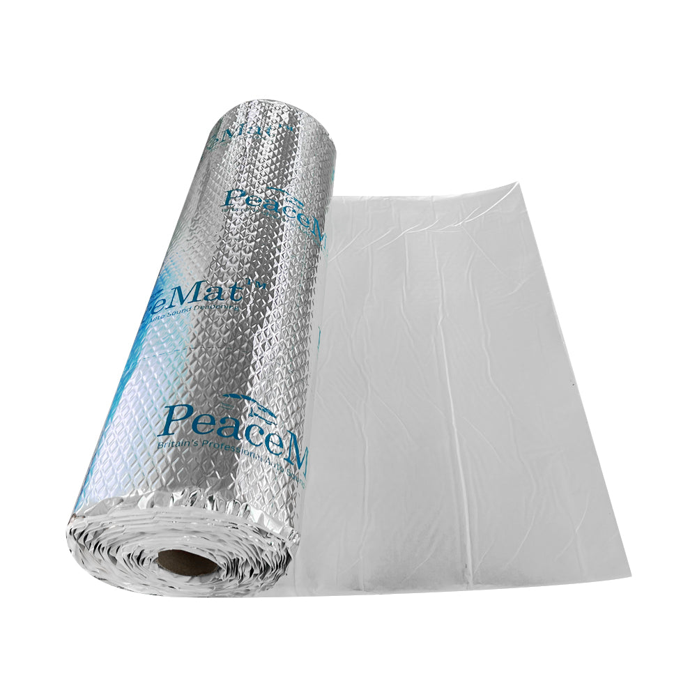 2mm Sound Deadening Butyl Mat PeaceMAT XR for Car & Campervan, Silver