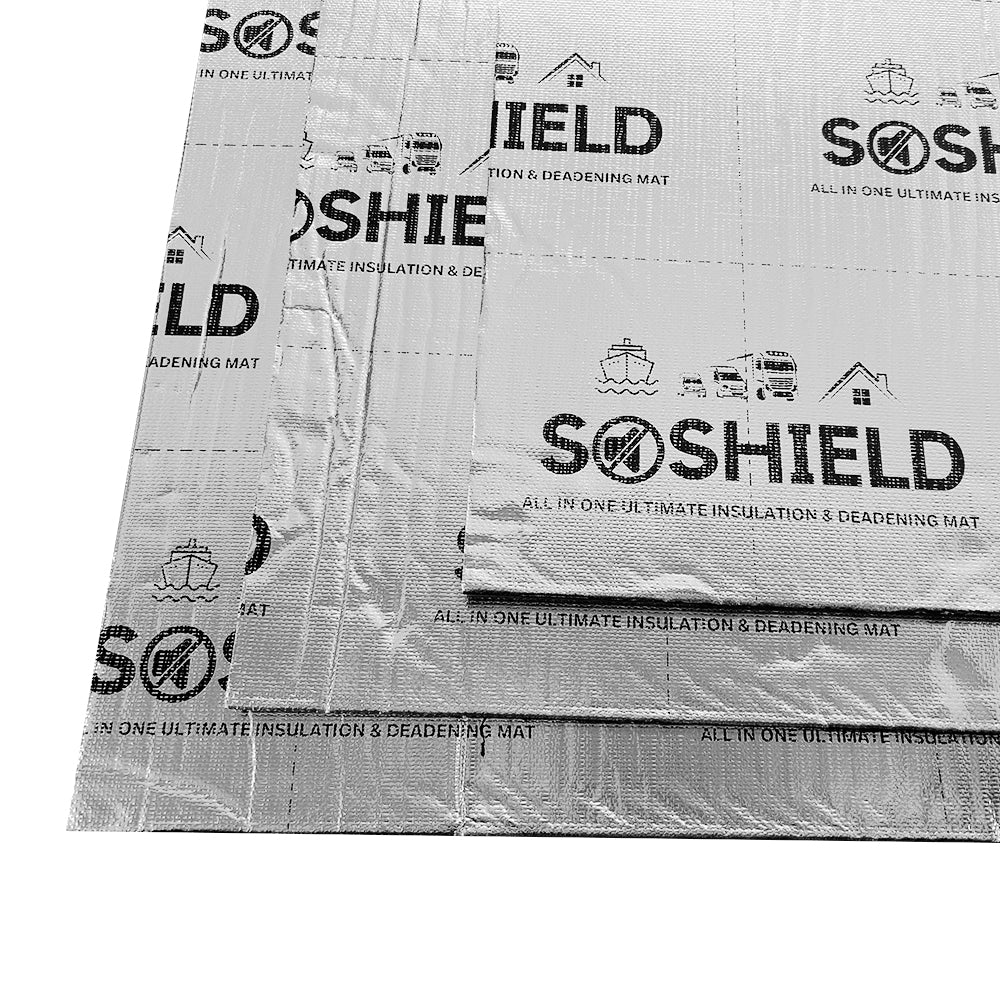 10mm Adhesive Back Van Insulation, SOShield All in One Soundproofing Mat, 2m x 1m (2m²)