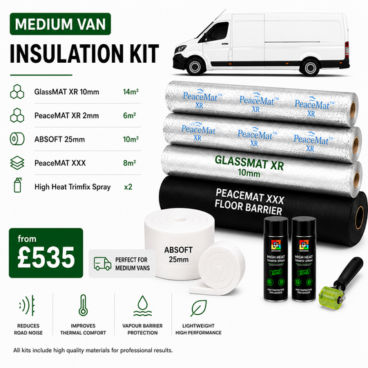 Medium Van Insulation Kit - Sound Deadening & Thermal Liner