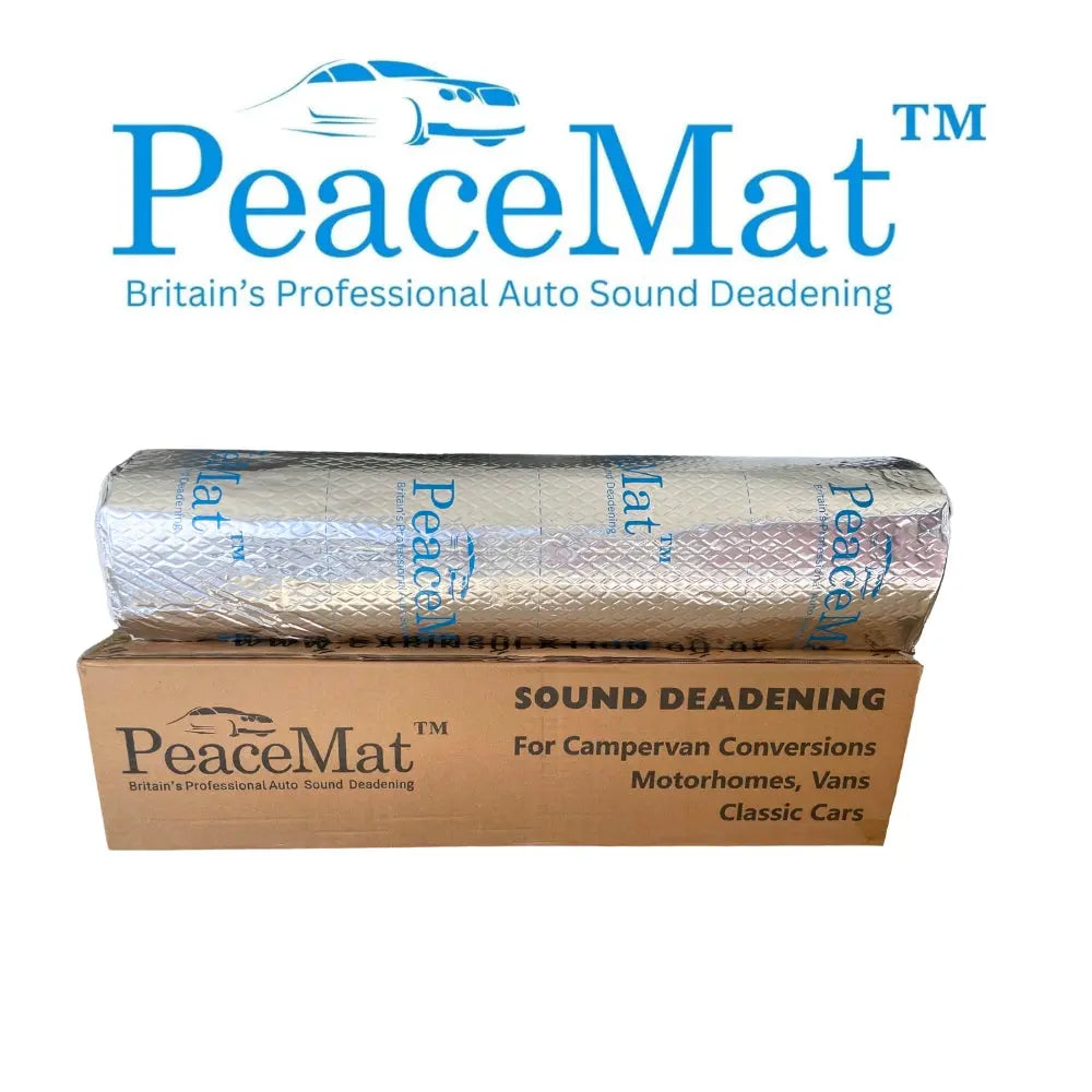 Sound Deadening Butyl Mat 2mm PeaceMAT XR for Car & Campervan, Silver - Car Insulation UK
