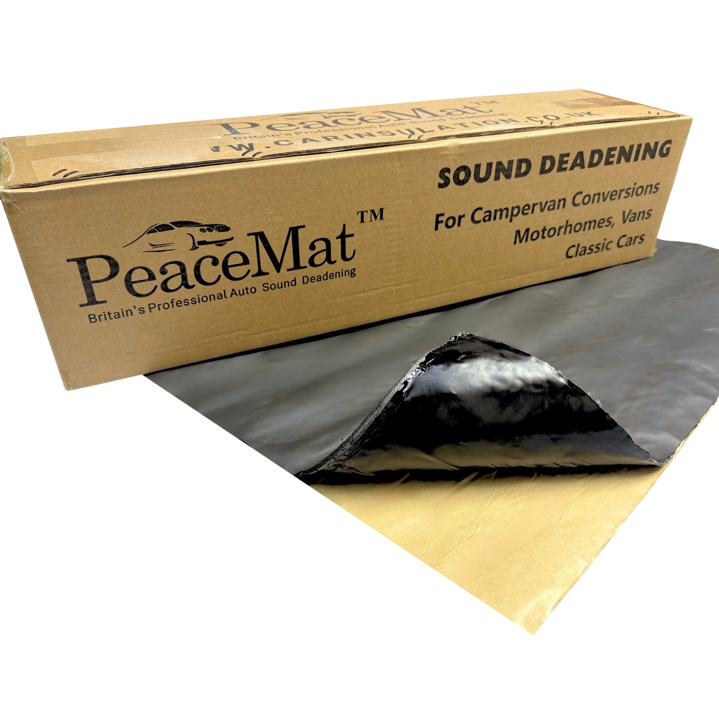 Car Insulation Material, 5mm PeaceMAT™ PRO 2-in-1 Soundproofing and Insulation Mat, 1m x 0.6m (0.6m²)