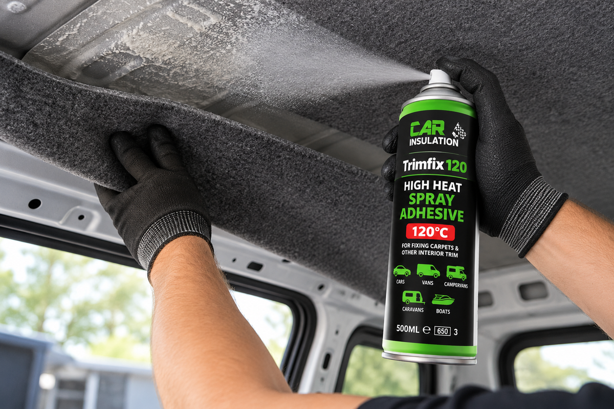 FLEXi GF248 High Heat Spray Adhesive Glue 500ml x 5 - Heat Resistant Automotive & Campervan Trim Adhesive