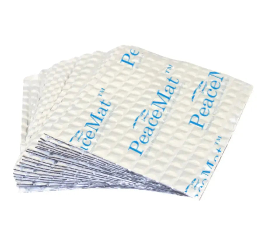 PeaceMAT XR Car, Van Sound Deadening Butyl Adhesive Sheets, Silver 2mm Mats - Car Insulation UK