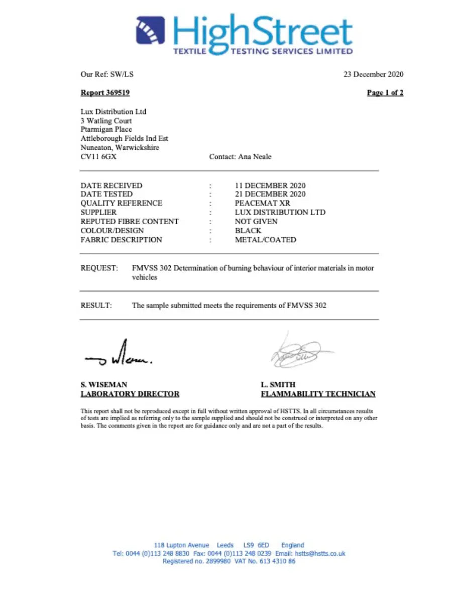 PeaceMAT XR Car, Van Sound Deadening Butyl Adhesive Sheets, Black 2mm Mats - Car Insulation UK