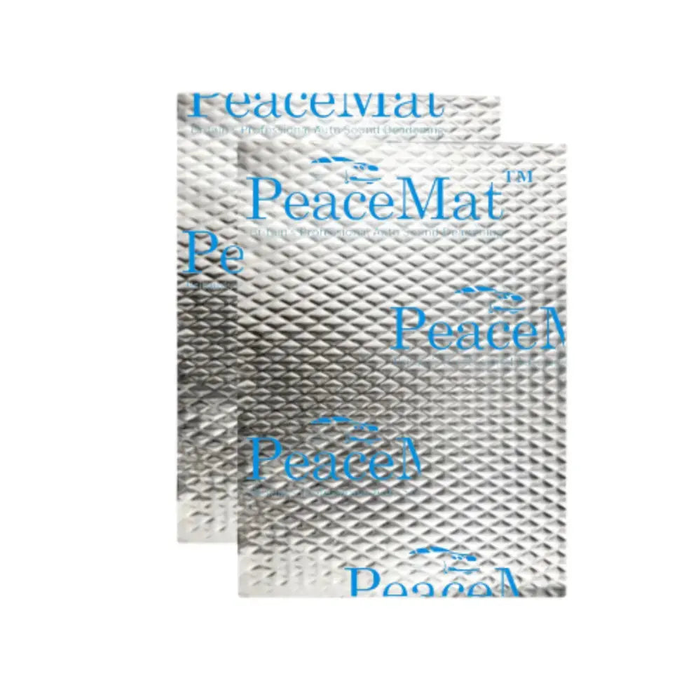 PeaceMAT XR Car, Van Sound Deadening Butyl Adhesive Sheets, Silver 2mm Mats - Car Insulation UK