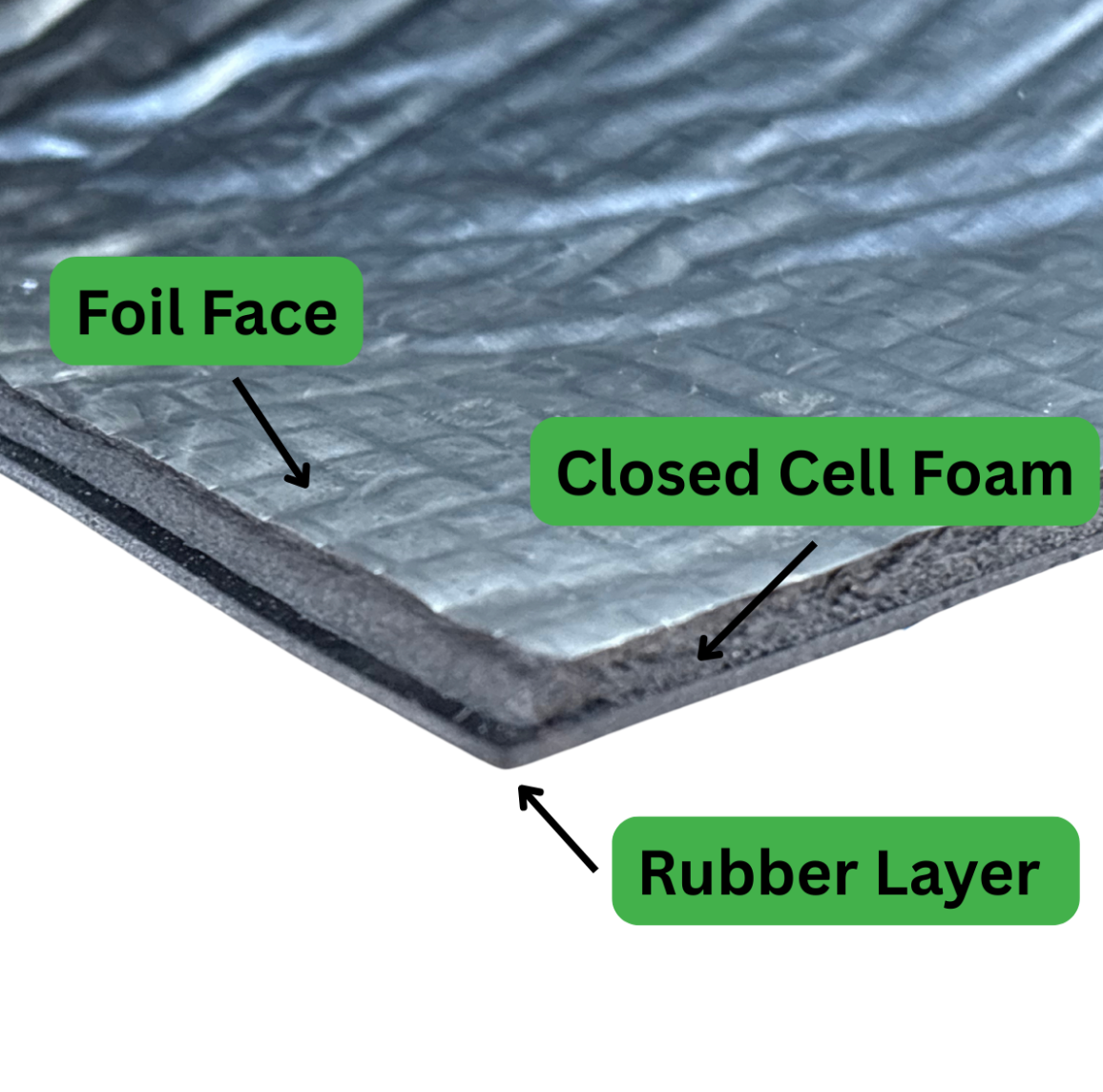 4mm Three Layered Camper Van Floor Road Sound Blocking & Rubber Insulation Mat, TriLAM