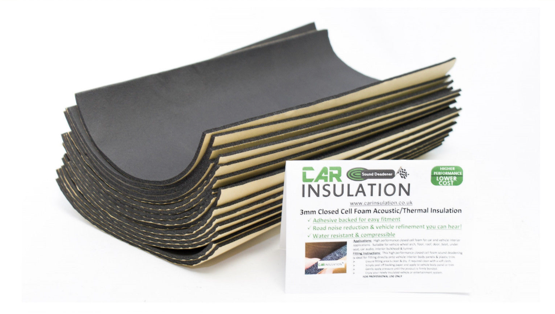 Car Insulation Foam Sheets, Closed Cell Insulation & Sealing