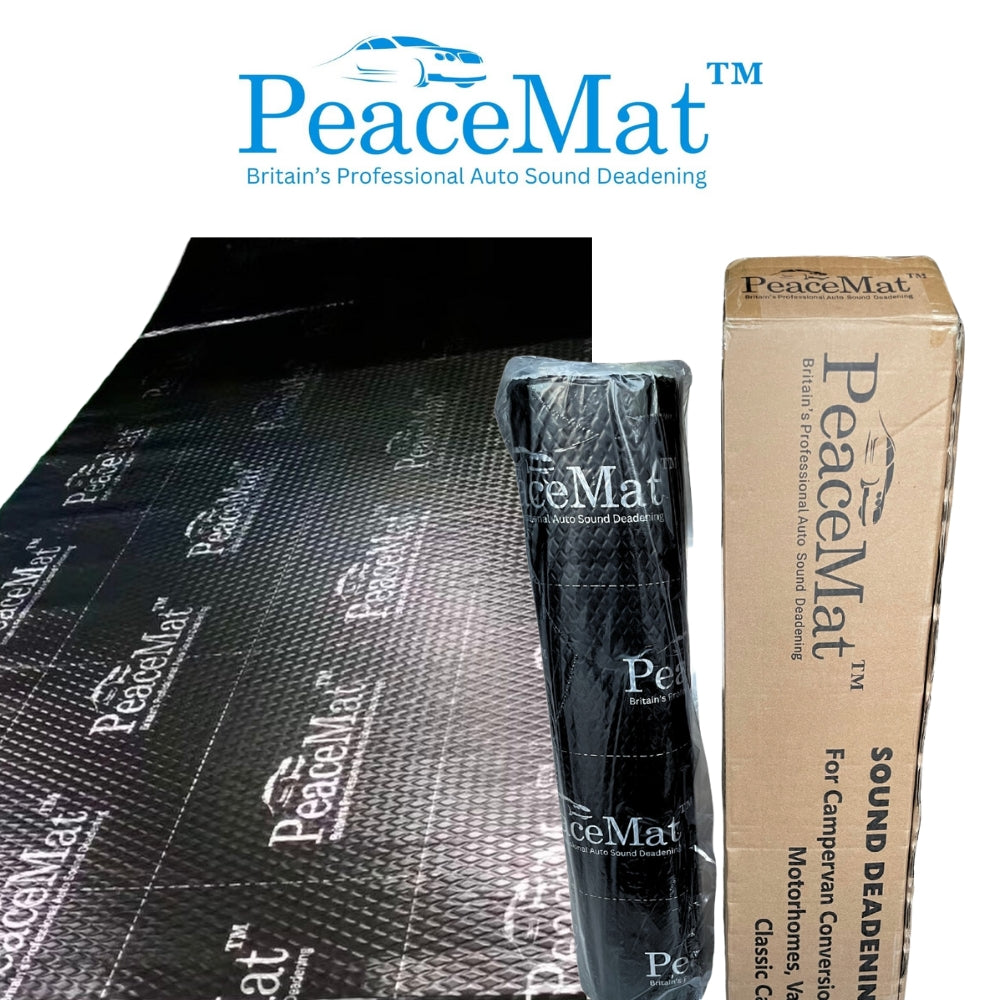 Sound Deadening Butyl Mat 2mm PeaceMAT XR for Car & Campervan, Black - Car Insulation UK