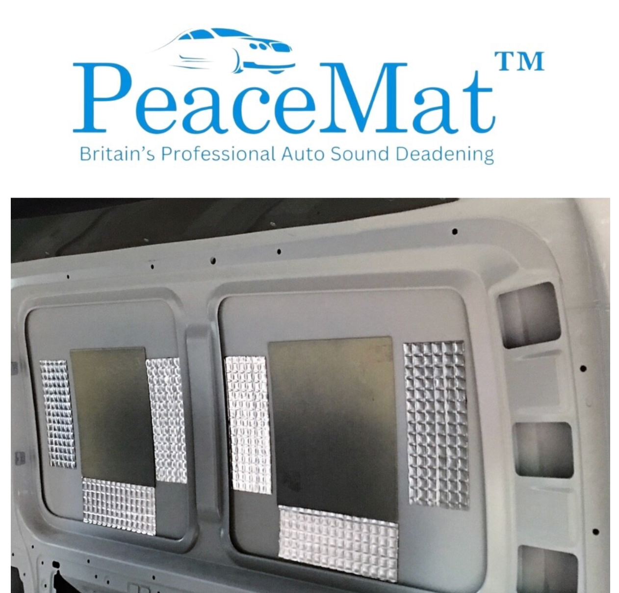 Camper Van Sound Dampening Pads, Silver PeaceMAT™ XR (x30 Sheets)