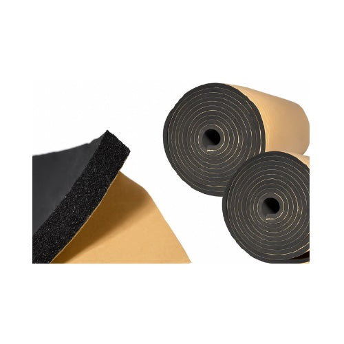 Camper Van Self Adhesive Lining Insulation Kit (2 Rolls of 5m²) 8mm Black Closed Cell Foam