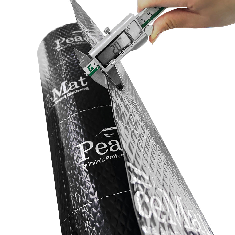 2mm Black Car and Van Sound Deadening, Butyl Mat, PeaceMAT XR