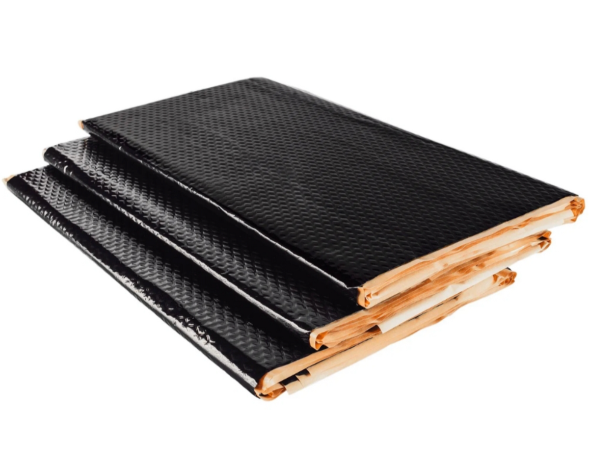 PeaceMAT XR Car, Van Sound Deadening Butyl Adhesive Sheets, Black 2mm Mats - Car Insulation UK
