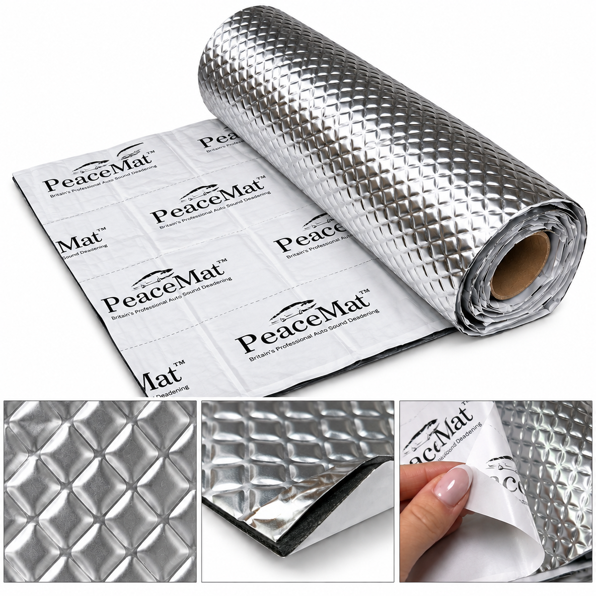 2mm Car Sound Deadening Mat - Butyl Soundproofing Sheets for Cars, Vans & Campervans | PeaceMAT™ XR