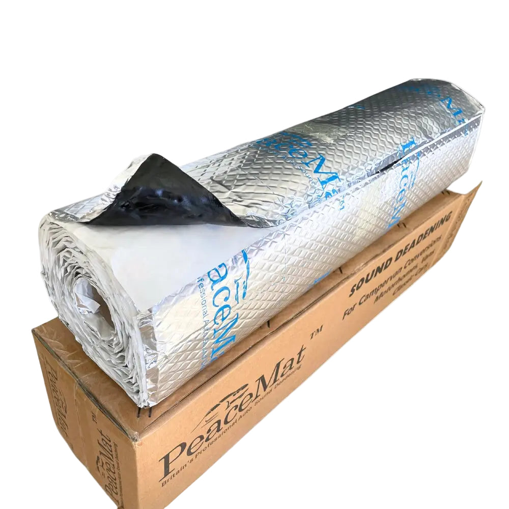 Sound Deadening Butyl Mat 2mm PeaceMAT XR for Car & Campervan, Silver - Car Insulation UK
