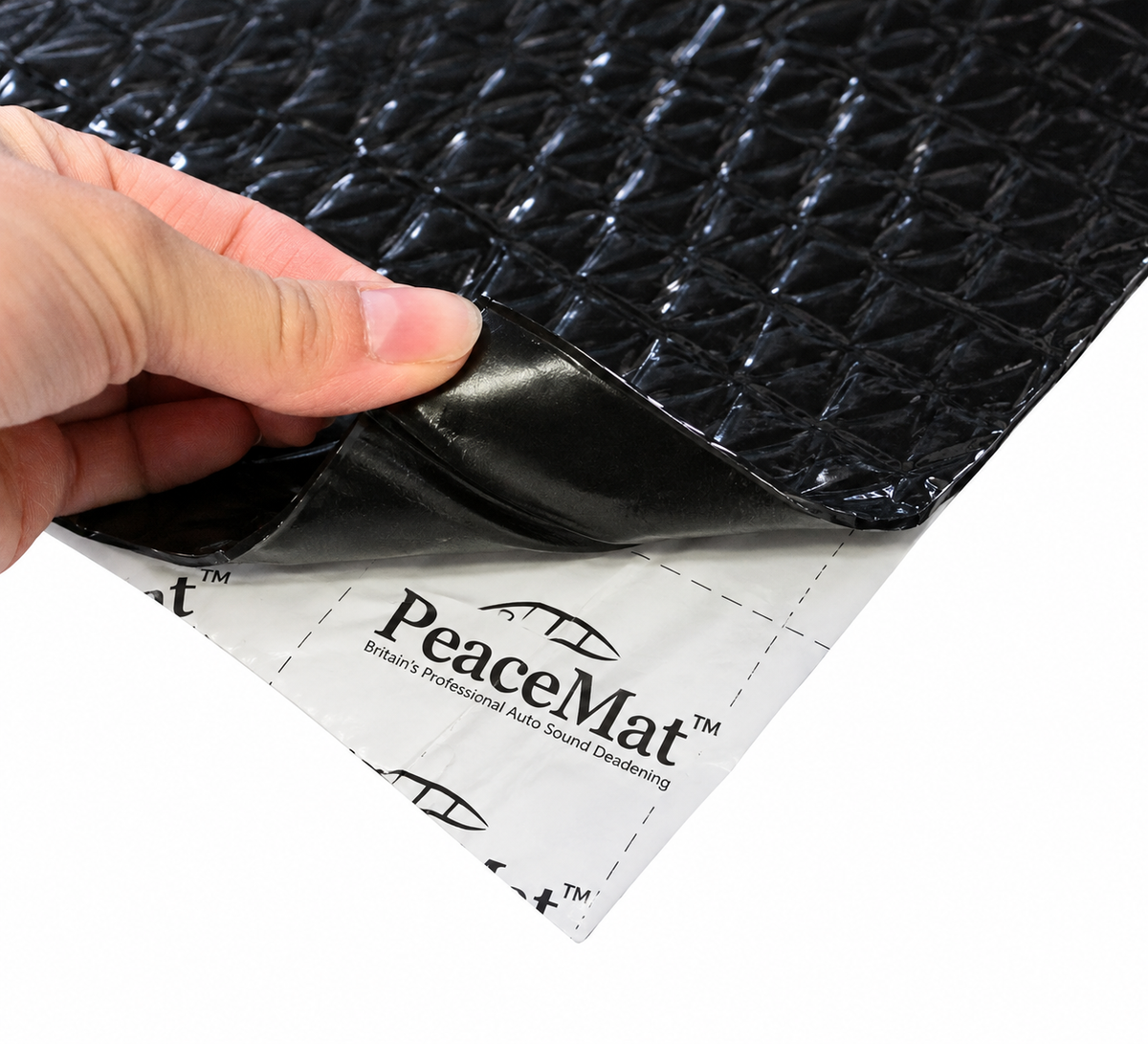2mm Car Sound Deadening Mat - Black Butyl Soundproofing Sheets for Doors, Floor & Van (PeaceMAT XR)