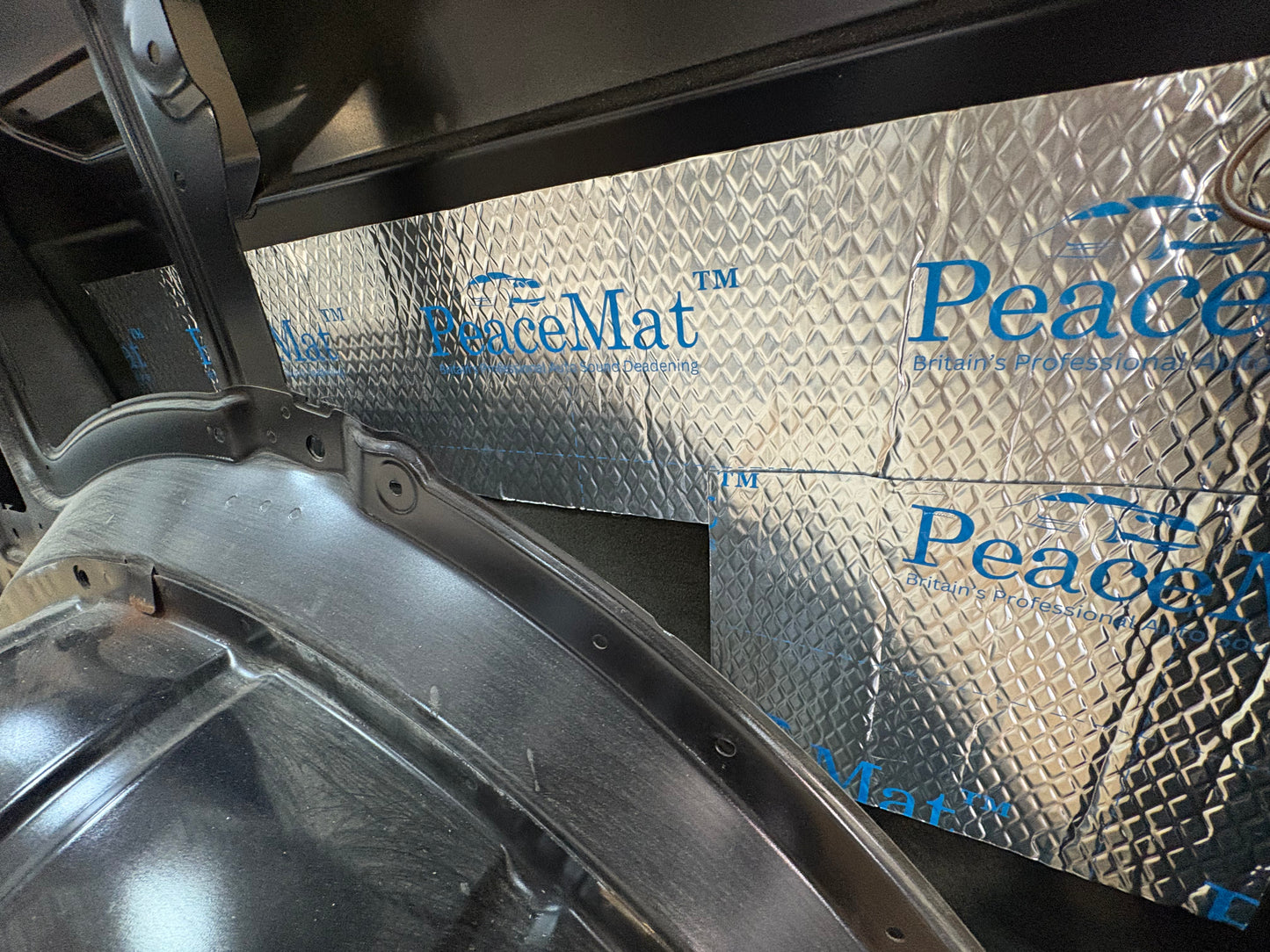 PeaceMAT XR Car, Van Sound Deadening Butyl Adhesive Sheets, Black 2mm Mats - Car Insulation UK
