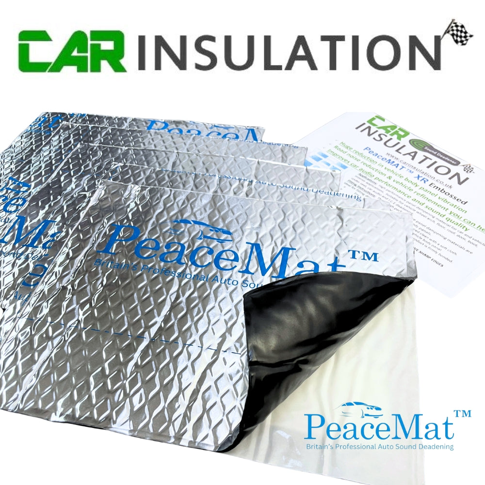 PeaceMAT™ XR (x40 Sheets) Anti Vibration Panel Sound Deadening Pads, Silver