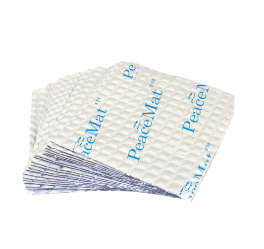 PeaceMAT™ XR (x40 Sheets) Anti Vibration Panel Sound Deadening Pads, Silver