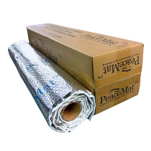 Sound Deadening Butyl Mat 2mm PeaceMAT XR for Car & Campervan, Silver - Car Insulation UK