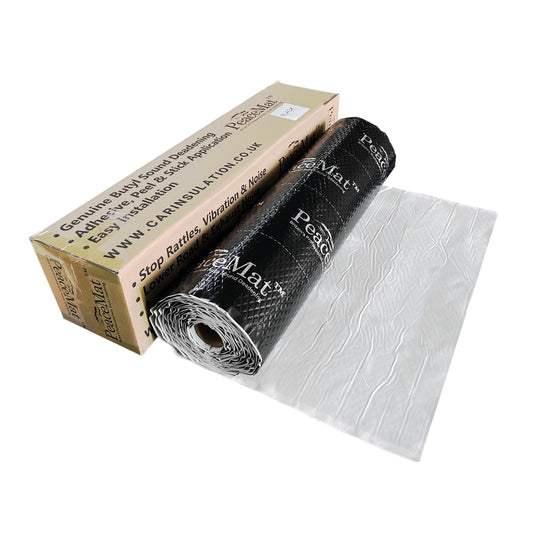 2mm Black Car and Van Sound Deadening, Butyl Mat, PeaceMAT XR